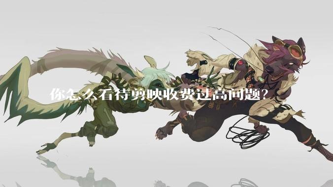你怎么看待剪映收费过高问题？